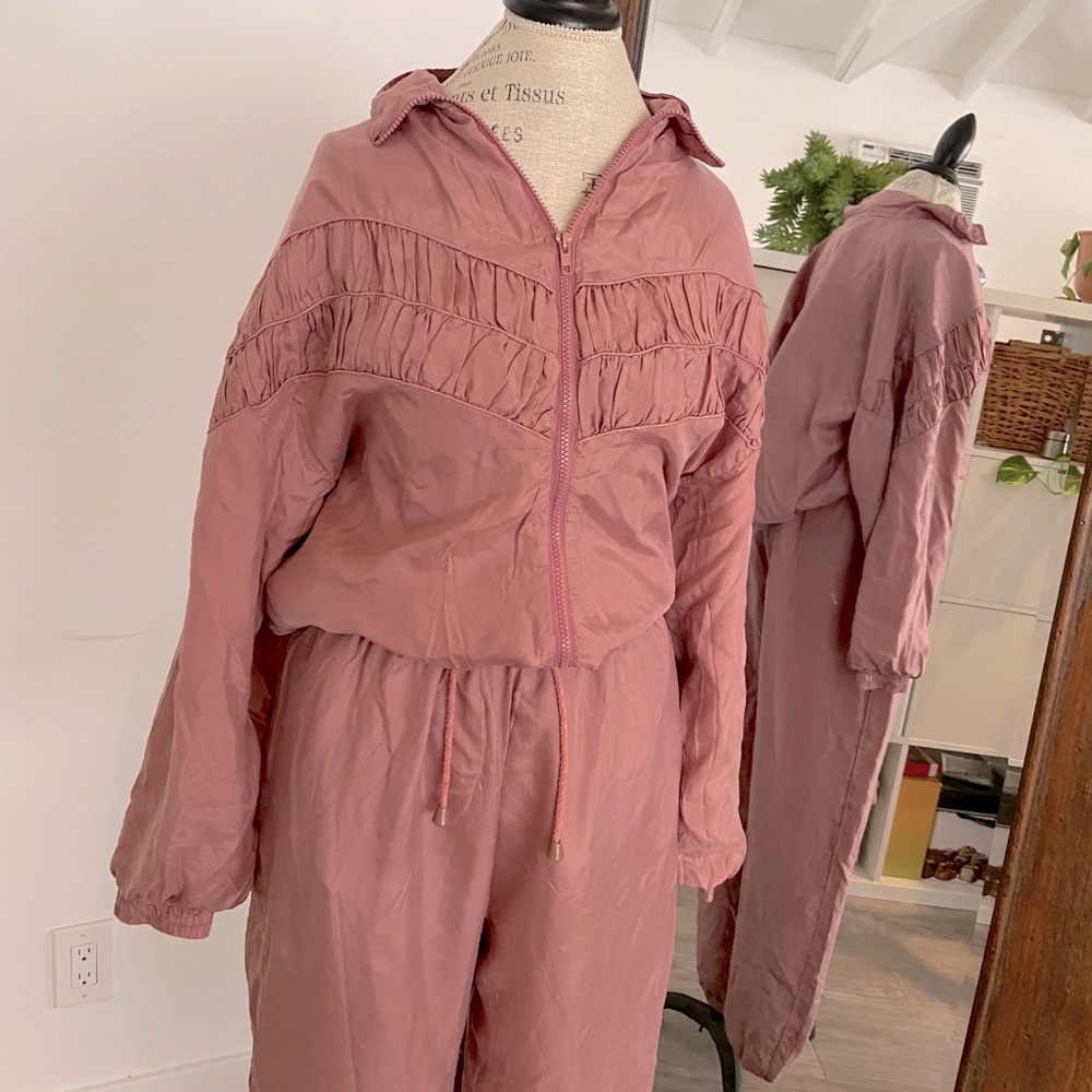100% silk tracksuit from the 80s new with tags! Fun rare find. Vintage NWT